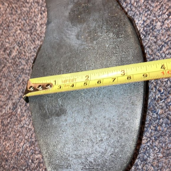 🌺Hermes black patent leather flat sandals 37.5🌺 - Picture 11 of 11